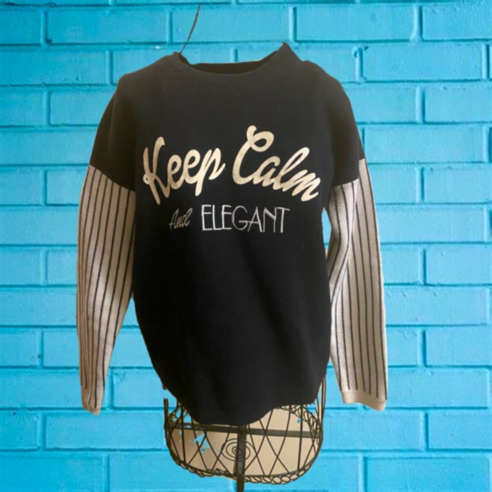 Keep calm wool sweatshirt